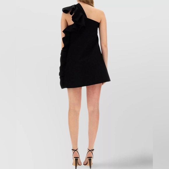 MSGM Ruffled One Shoulder Mini Dress - Picture 5 of 7